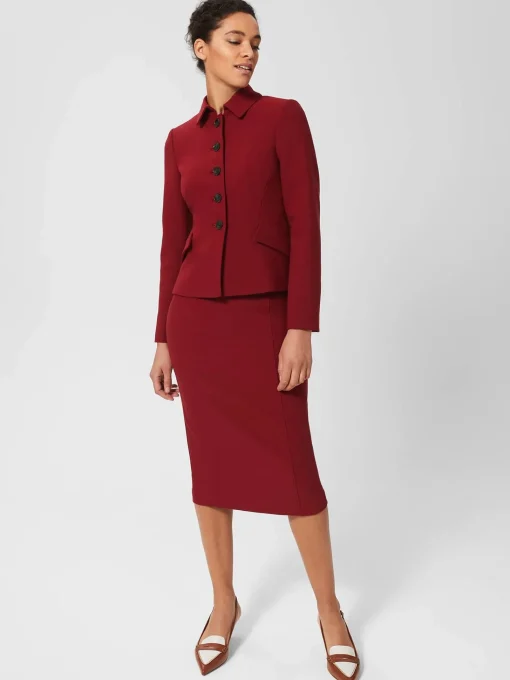 Sale Hobbs Becky Jacket Rhubarb Red