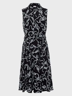 Discount Hobbs Belinda Dress Navy Ivory