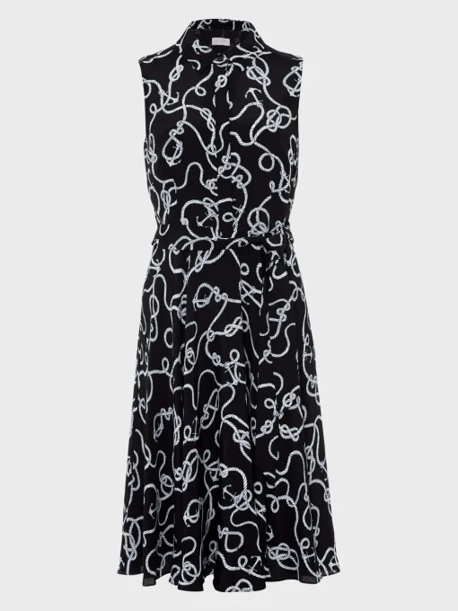 Discount Hobbs Belinda Dress Navy Ivory