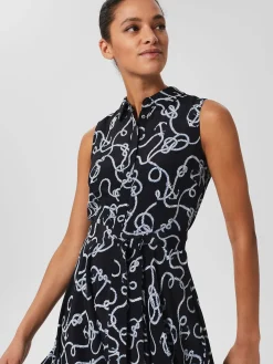 Discount Hobbs Belinda Dress Navy Ivory