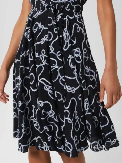 Discount Hobbs Belinda Dress Navy Ivory