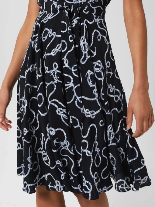 Discount Hobbs Belinda Dress Navy Ivory