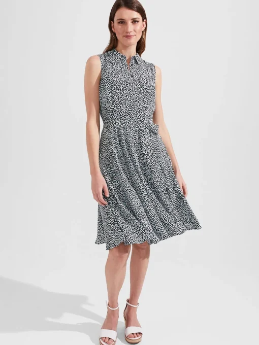 Store Hobbs Belinda Dress Navy Multi