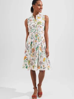 Sale Hobbs Belinda Dress White Multi