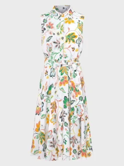 Sale Hobbs Belinda Dress White Multi