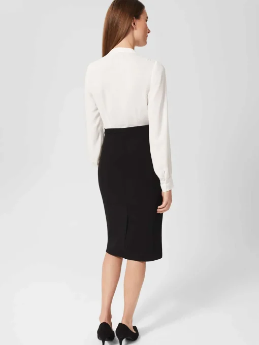 Clearance Hobbs Bella Dress Ivory Black