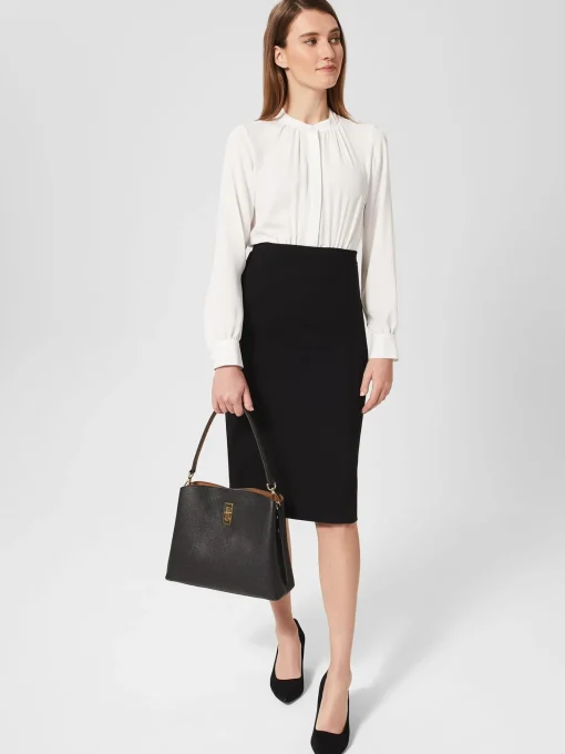Clearance Hobbs Bella Dress Ivory Black