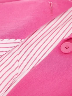 Cheap Hobbs Blake Silk Linen Jacket Deep Fuchsia