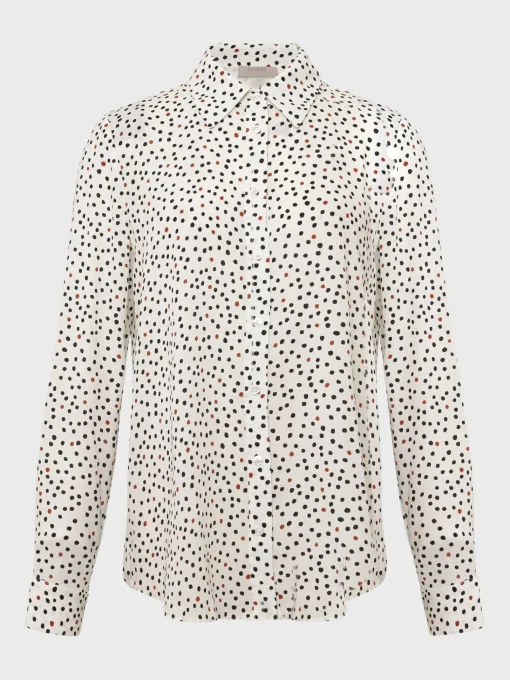 Cheap Hobbs Brenna Shirt Ivory Multi