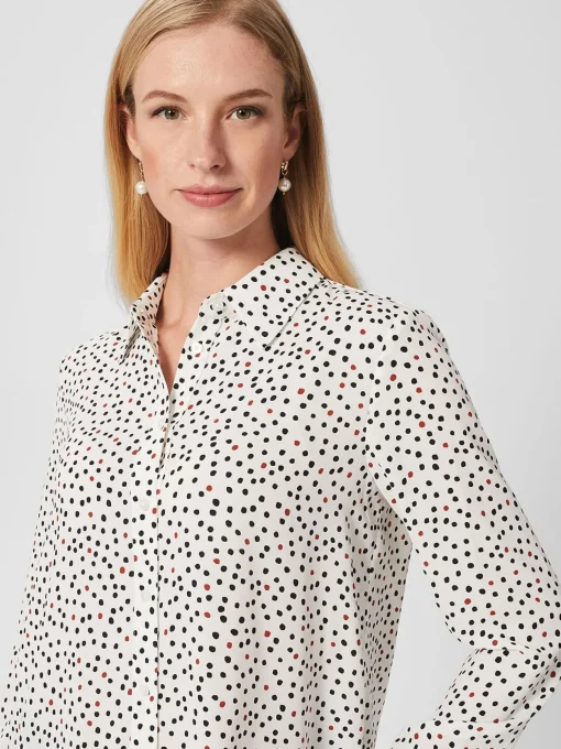 Cheap Hobbs Brenna Shirt Ivory Multi