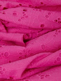Store Hobbs Briella Broderie Dress Deep Fuchsia
