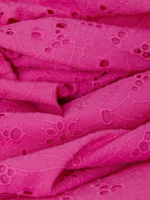 Store Hobbs Briella Broderie Dress Deep Fuchsia