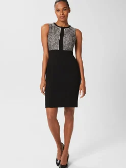 Outlet Hobbs Brienna Shift Dress Black Ivory