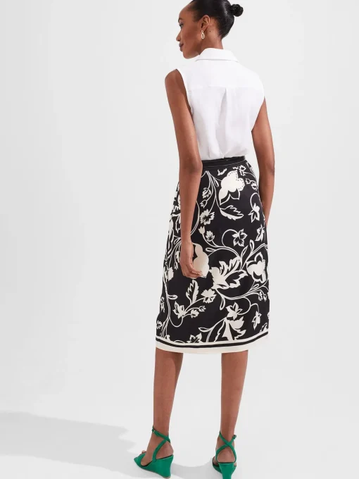 Shop Hobbs Brigitte Skirt Black Cream