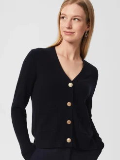 Discount Hobbs Briony Cardigan With Cashmere Navy