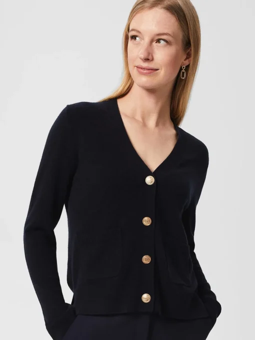Discount Hobbs Briony Cardigan With Cashmere Navy