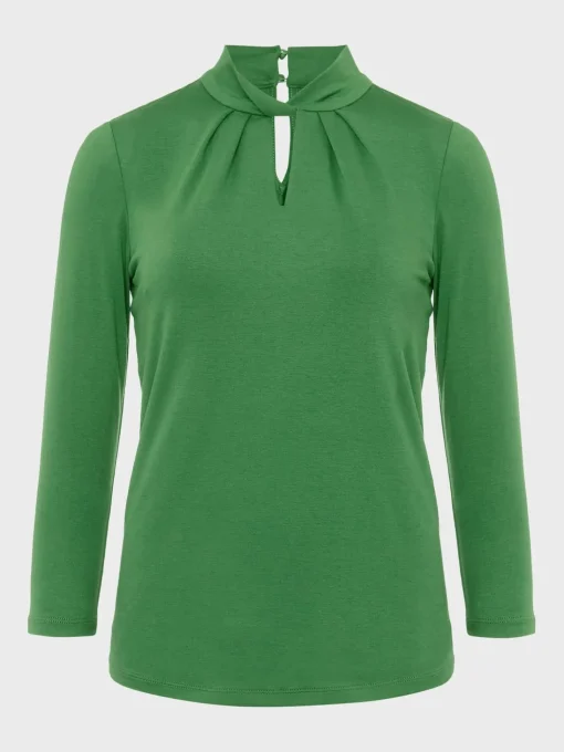 Cheap Hobbs Callie Twist Neck Top Pea Green