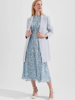 Cheap Hobbs Camellia Coat Pale Blue