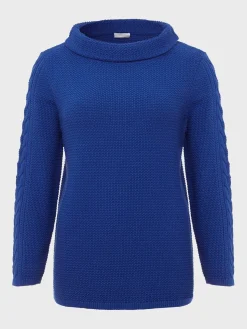 Outlet Hobbs Camilla Cotton Jumper Cobalt Blue