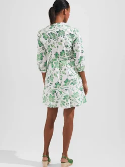 Cheap Hobbs Camilla Dress White Green