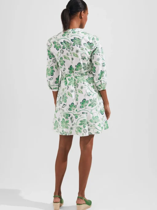 Cheap Hobbs Camilla Dress White Green