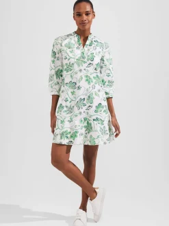Cheap Hobbs Camilla Dress White Green