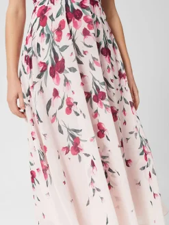 Discount Hobbs Carly Floral Midi Dress Pink Multi