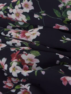 Clearance Hobbs Carly Short Floral Dress Navy Pink Multi