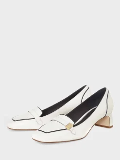 Shop Hobbs Carolina Block Heel Ivory Navy