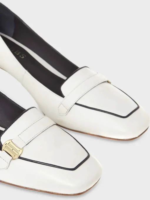 Shop Hobbs Carolina Block Heel Ivory Navy