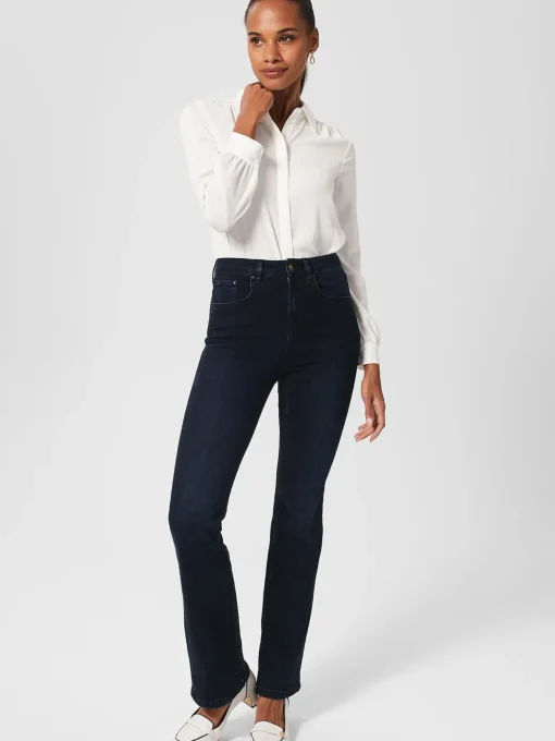 Shop Hobbs Carolina Block Heel Ivory Navy