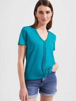 Shop Hobbs Casey Top Lagoon Blue