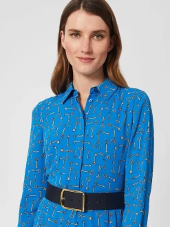 Online Hobbs Cassidy Wide Belt Navy