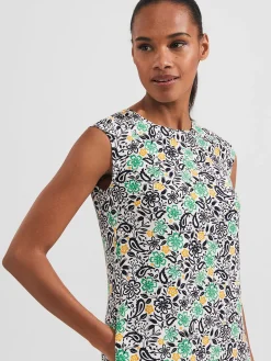 Store Hobbs Catalina Dress Ivory Multi