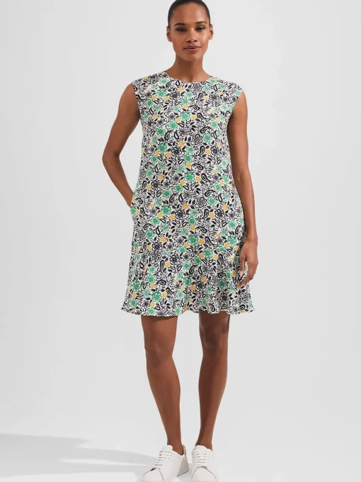Store Hobbs Catalina Dress Ivory Multi
