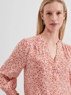 Outlet Hobbs Cecilia Top Ivory Apricot