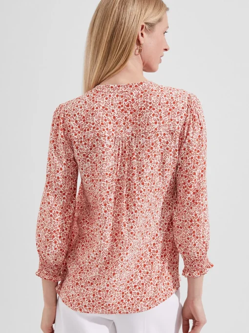 Outlet Hobbs Cecilia Top Ivory Apricot
