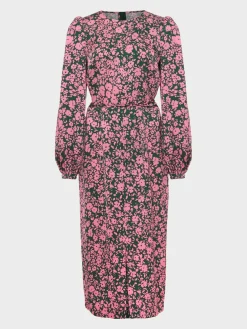 Sale Hobbs Charlton Dress Green Pink