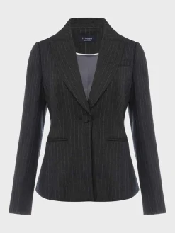 Best Sale Hobbs Chelsea Jacket Charcoal Ivory