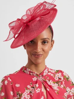 Hot Hobbs Chloe Fascinator Bright Geranium
