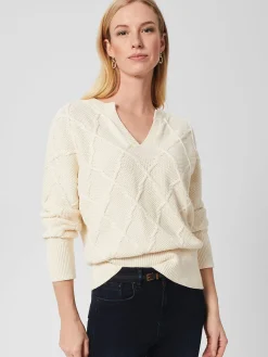 Online Hobbs Cianna Cotton Jumper Ivory