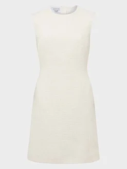 Best Sale Hobbs Clarence Tweed Dress Cream