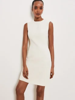 Best Sale Hobbs Clarence Tweed Dress Cream