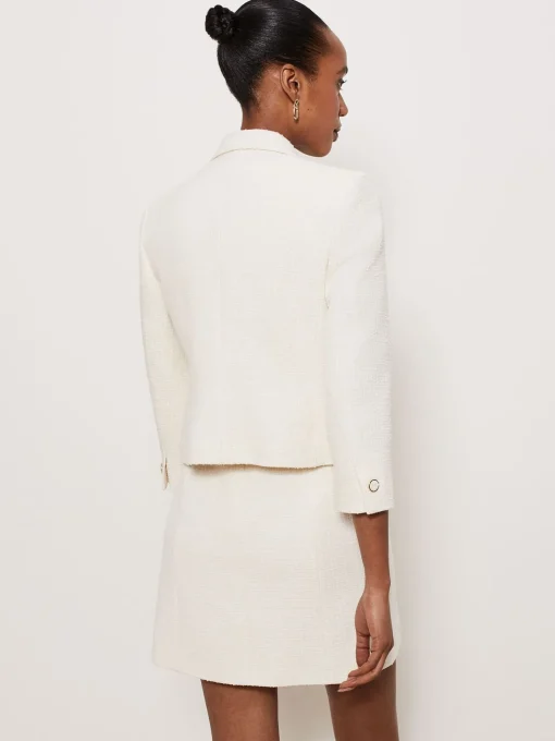 Flash Sale Hobbs Clarence Tweed Jacket Cream