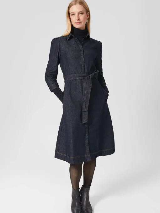Cheap Hobbs Coco Denim Dress Indigo