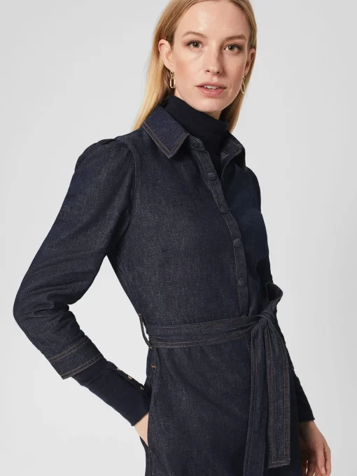 Cheap Hobbs Coco Denim Dress Indigo