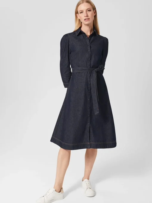 Cheap Hobbs Coco Denim Dress Indigo