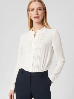 Cheap Hobbs Connie Blouse Ivory