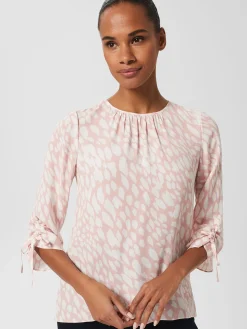 Flash Sale Hobbs Cosette Blouse Pink Ivory