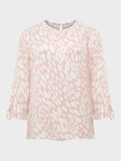 Flash Sale Hobbs Cosette Blouse Pink Ivory